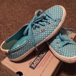 Bobs by Sketchers -  Polka Dotted Canvas Shoes